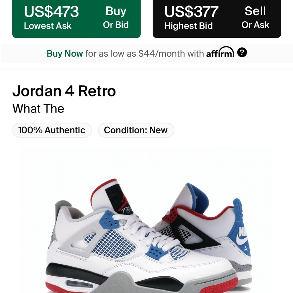 Air Jordan 4 Retro What The